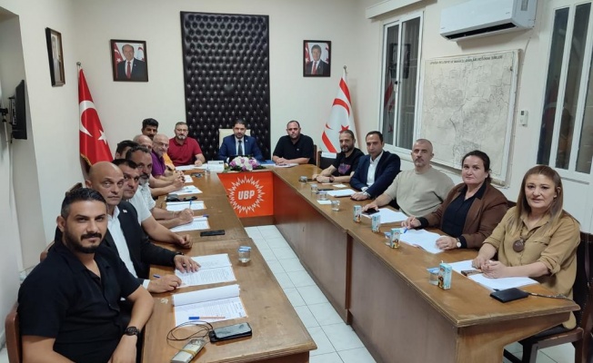 UBP Lefkoşa İlçe Yönetim Kurulu Ahmet Savaşan Başkanlığı’nda Toplandı