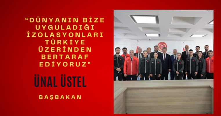 Üstel, Türk Karate Milli Takımı’nı kabul etti