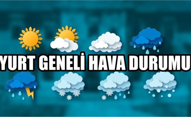 Hava bugün açık ve az bulutlu olacak